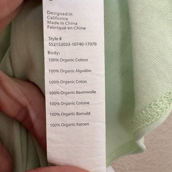 Fabletics Short Sleeve Tee Top Mint Green Lightweight Stretch XXL - Picture 5 of 7